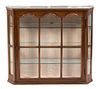 A Mahogany Hanging Etagere Cabinet Height 24 x width 28 x depth 8 inches.