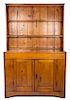 An American Pine Hutch Height 75 x width 47 1/2 x depth 20 inches.