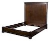 A Baker Furniture Company Queen Size Bed Height 63 1/4 x width 68 inches.