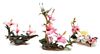 Three Boehm Porcelain Floral Branches Length 11 inches.