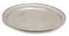 An American Silver Circular Serving Tray, Garret Forbes, New York, NY, 19th Century, having etched decoration