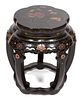 A Chinese Lacquered Tabouret Height 19 1/4 inches.