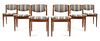* Finn Juhl (Danish, 1912-1989), FRANCE & SONS, 1960s, a set of six dining chairs, model no. 197