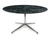 * Florence Knoll (American, b.1917), KNOLL, 1960s, a circular marble topped dining table