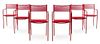 * Giandomenico Belotti (Italian, 1922-2004), ALIAS, designed in 1979, a set of six Spaghetti chairs