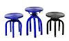 Christian Astuguevieille, (French, b. 1946), a set of three stools, 1992