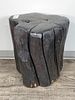 SOLID NATURALISTIC STAINED WOOD STUMP