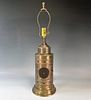VINTAGE METAL TABLE LAMP NIGHT LIGHT NAUTICAL OR INDUSTRIAL STYLE