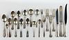GORHAM AND OTHER AMERICAN STERLING SILVER FLATWARE AND SERVING UTENSILS, LOT OF 21