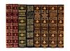 * (TRAVEL) Group of 4  titles in 8 volumes. All in 3/4 morocco bindings with gilt lettering and decoration to spines. Various