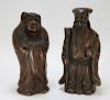 2 Chinese Yixing Pottery Figures of Immortals