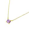 TIFFANY & CO. AMETHYST 18K YELLOW GOLD SUGAR STACK NECKLACE