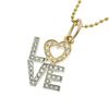 TIFFANY & CO. LOVE HEART DIAMOND 18K WHITE & YELLOW GOLD NECKLACE