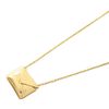 TIFFANY & CO. LOVE ENVELOPE 18K YELLOW GOLD NECKLACE