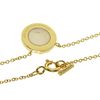 TIFFANY & CO. T-TWO CIRCLE SHELL DIAMOND 18K YELLOW GOLD NECKLACE