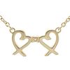TIFFANY & CO. DOUBLE LOVING HEART 18K ROSE GOLD NECKLACE