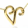TIFFANY & CO. INITIAL V 18K YELLOW GOLD NECKLACE