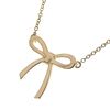 TIFFANY & CO. BOW 18K ROSE GOLD NECKLACE