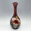 Moorcroft Pottery Flambe Lamp Base Vase, Orchid Design