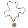 Diamond, Coin, Sterling Silver Necklace, Irit Design