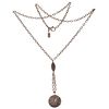 Diamond, Coin, Sterling Silver Necklace, Irit
