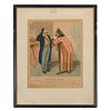 Honore Daumier Lithograph, Robert Macaire Dentiste