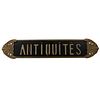 A Bronze sign "Antiquites" by Siegel, Paris