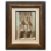 E. Yashin, "House at the Road" Framed Original Oil Painting on Canvas, Hand Signed with Letter of Authenticity.