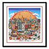 Charles Fazzino- 3D Construction Silkscreen Serigraph "Get a Taste of the World in NYC"