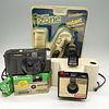 4pc Vintage Polaroid, Canon and Fuji Cameras