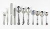Group of 11 Sterling and Plate Inc. Souvenir Spoons 