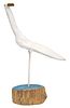 ISAAC SMITH (1944-2016) FOLK ART CARVED & PAINTED WILDLIFE SCULPTURE, 30"H