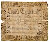 David Cordier (Ohio, early 19th c.), ink and watercolor fraktur birth certificate for Louisa Egler
