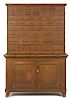 Dutch painted pine apothecary cabinet, 19th c., 75 1/2'' h., 47'' w.
