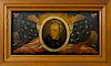 Edward Hicks (American 1780-1849), oil on poplar panel portrait of Andrew Jackson ''The Old Democra