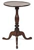 Pennsylvania walnut candlestand, late 18th c., 26'' h., 17'' w. Provenance: Rentschler collection.