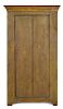 Pennsylvania painted poplar cupboard, 19th c., retaining its original grain decoration, 70 1/2'' h.