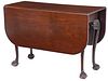 Chippendale Mahogany Drop Leaf Table