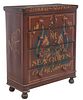 ENGLISH PAINT-DECORATED NAVAL SHIP CHEST OF DRAWERS