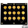 1908-1929 US Gold Quarter Eagle Set [15 Coins]