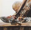 Nelson Boren, (American, b. 1952), Cowboy's Hat, Boots and Spurs