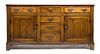 A Welsh Oak Dresser Base Height 35 x width 66 1/2 x depth 18 1/2 inches.