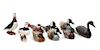 A Collection of Miscellaneous Decorative Decoys Length of longest 20 1/2 inches.