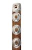 A Navajo Silver First Phase Revival Concho Belt Length overall 43 1/2 inches.