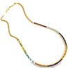 Multicolor Semi-precious stones 18kt Gold Necklace