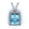 GIA Certified 89.93 Ct. Aquamarine & Diamond Pendant