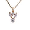 14kt Gold Pendant Necklace with 0.40 cts in Diamonds