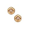 Bvlgari Roma Clips Earrings In 18Kt Yellow Gold With 2.88 Cts In VS Diamonds
