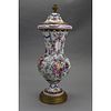 19th C. French Samson Porcelain Covered Vase