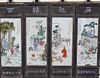 (4) Calligraphy Signed Chinese Porcelain Plaques